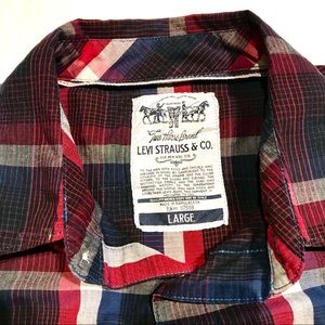 Levi’s | Western Plaid Shirt Large